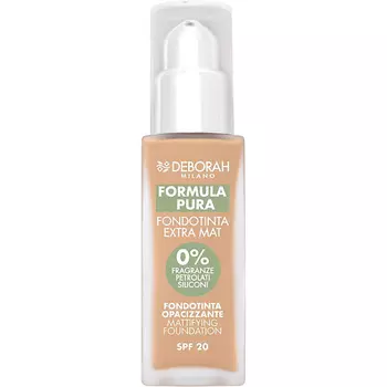 DEBORAH MILANO Тональная основа матирующая Formula Pura Extra Mat Foundation