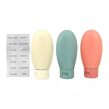 DECO. Набор дорожных флаконов в косметичке tropic