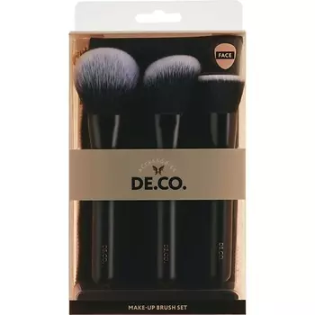 DECO. Набор кистей для макияжа лица в чехле