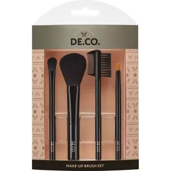 DECO. Набор мини-кистей для макияжа DECO. (для пудры и румян, теней, губ, бровей и ресниц)