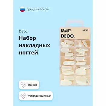 DECO. Набор накладных ногтей BASE миндалевидные