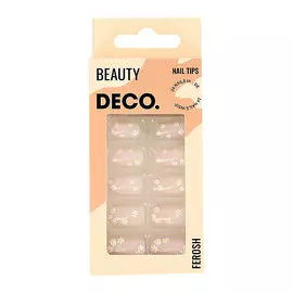 DECO. Набор накладных ногтей FEROSH chamomile