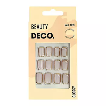 DECO. Набор накладных ногтей GLOSSY