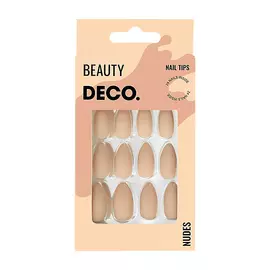 DECO. Набор накладных ногтей NUDES cream almond