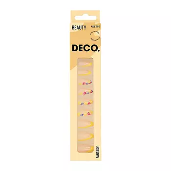 DECO. Набор накладных ногтей с клеевыми стикерами FANTASY spring flowers