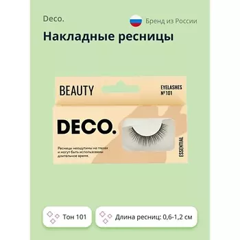 DECO. Накладные ресницы ESSENTIAL № 101 1.0