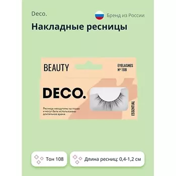 DECO. Накладные ресницы ESSENTIAL №108 1.0