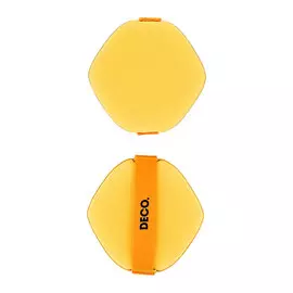 DECO. Пуховки для макияжа универсальные mustard