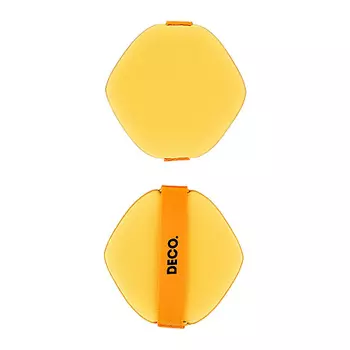 DECO. Пуховки для макияжа универсальные mustard