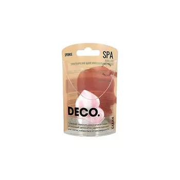 DECO. Спонж для очищения лица фигурный мини