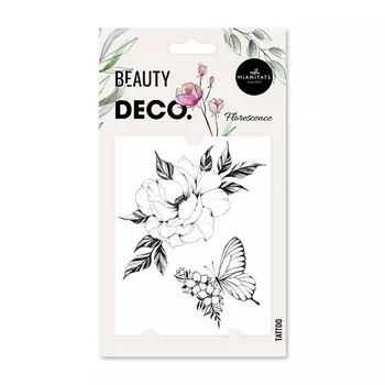 DECO. Татуировка для тела FLORAL by Miami tattoos переводная Florescence