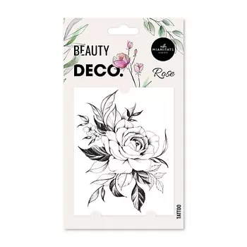 DECO. Татуировка для тела FLORAL by Miami tattoos переводная Rose