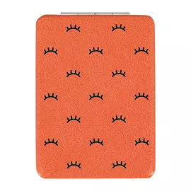 DECO. Зеркало для макияжа карманное lashes