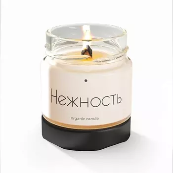 DECOREZ Свеча ароматические из натурального воска с деревянным фитилём "Нежность" 100.0