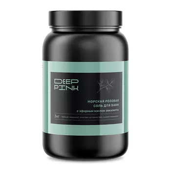 DEEP PINK Крымская розовая соль для ванн с эфирным маслом Эвкалипта 3000.0