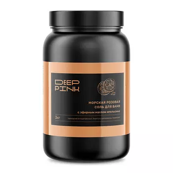 DEEP PINK Крымская розовая соль для ванн с эфирным маслом Апельсина 3000.0