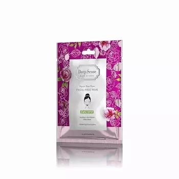 DEEP SENSE Тканевая маска для лица с органической розовой водой 25.0