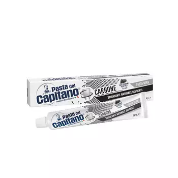 DEL CAPITANO Зубная паста Древесный уголь Отбеливание