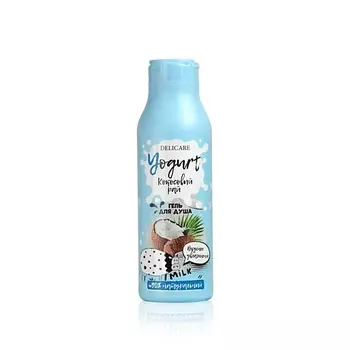 DELICARE Крем-гель для душа YOGURT "Кокосовый рай" 400