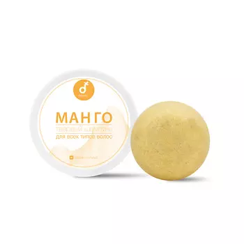 DELICATE COSMETICS Твердый шампунь для волос Манго