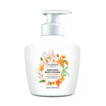 DELTA COSMETICS Парфюмированный мусс для душа "Silk flowers" без красителей и парабенов 400.0