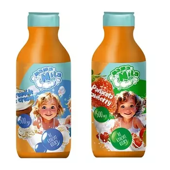 DELTA COSMETICS Пена для ванны меняющая цвет набор аромат мороженое и клубничная панакота 1000.0