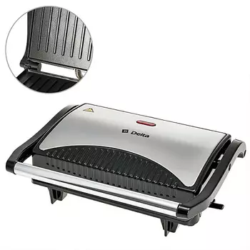 DELTA Электрический ГРИЛЬ-ПРЕСС DL-6400