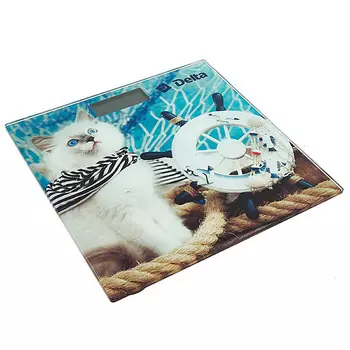 DELTA Весы напольные электронные D-9301 "Кот моряк"