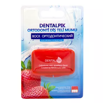 Dentalpik Воск ортодонтический для брекетов, клубничный