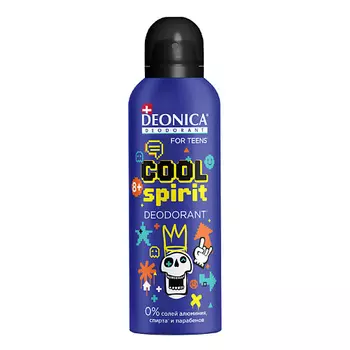 Deonica DEONICA Спрей дезодорант детский Cool Spirit защищает от запахов до 24 часов 125