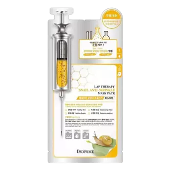 DEOPROCE Антивозрастная тканевая маска для лица с муцином улитки 50.0