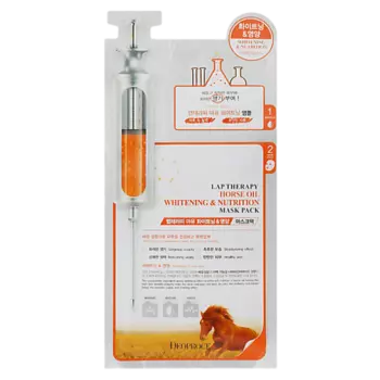 DEOPROCE Питательная тканевая маска для лица с лошадиным жиром 50.0