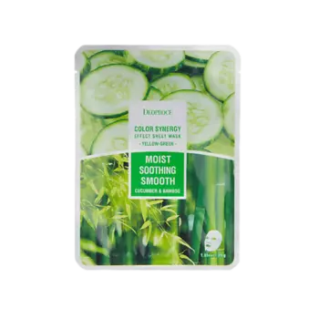 DEOPROCE Тканевая маска для лица с экстрактами огурца и бамбука 20.0