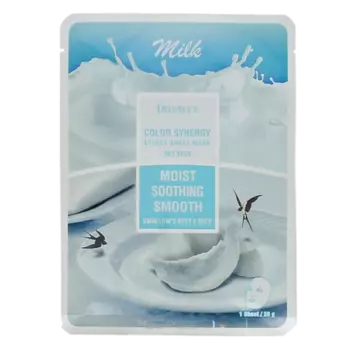 DEOPROCE Тканевая маска для лица с экстрактом ласточкиного гнезда и молоком 20.0