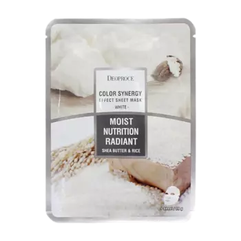 DEOPROCE Тканевая маска для лица с экстрактом риса и маслом ши 20.0