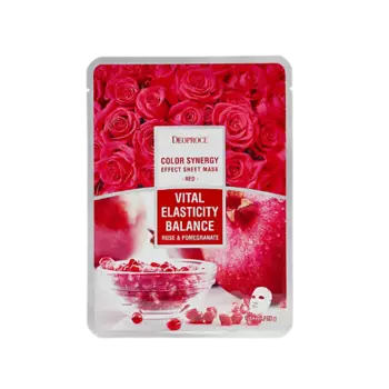DEOPROCE Тканевая маска для лица с экстрактом граната и розы 20.0