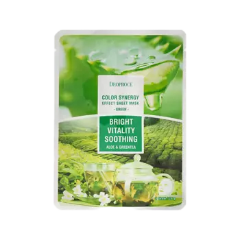 DEOPROCE Тканевая маска для лица с экстрактом зелёного чая и алоэ 20.0