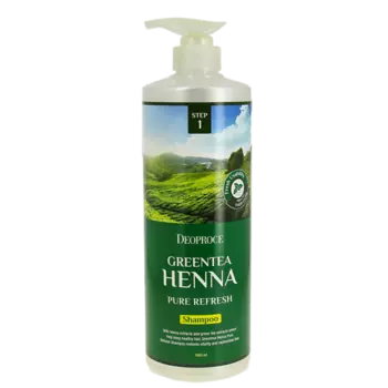 DEOPROCE Восстанавливающий шампунь для волос с экстрактом зелёного чая и хной 1000.0
