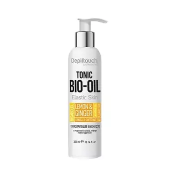 DEPILTOUCH PROFESSIONAL Биомасло тонизирующее с экстрактами лимона, имбиря и бета-каротином Tonic Bio-Oil Elastin Skin