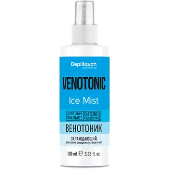 DEPILTOUCH PROFESSIONAL Венотоник-мист охлаждающий для снятия синдрома усталости ног Venotonic Ice Mist