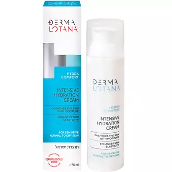 DERMA LOTANA Интенсивно увлажняющий питательный крем для нормальной и сухой, чувствительной кожи