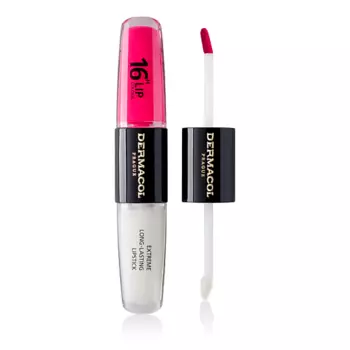 DERMACOL Стойкая двухсторонняя помада и блеск для губ 16H Lip Color Extreme Long-Lasting