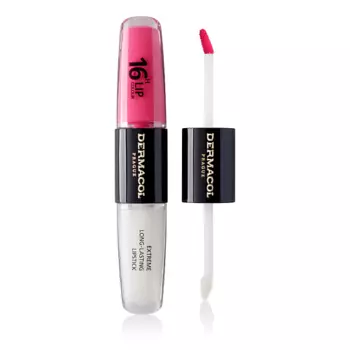 DERMACOL Стойкая двухсторонняя помада и блеск для губ 16H Lip Color Extreme Long-Lasting
