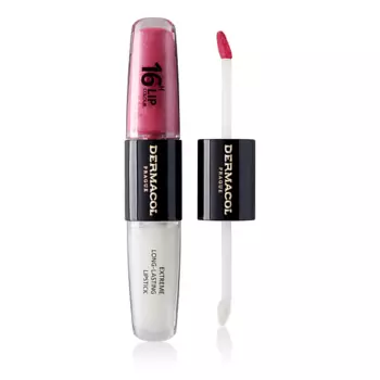 DERMACOL Стойкая двухсторонняя помада и блеск для губ 16H Lip Color Extreme Long-Lasting