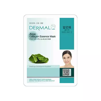 DERMAL Маска для лица алоэ и коллаген 1.0