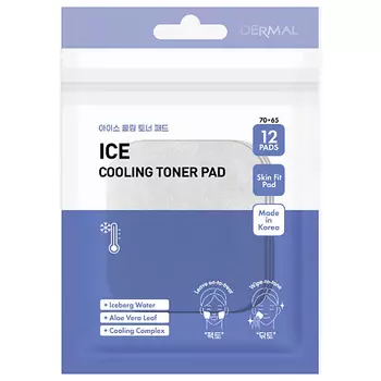 DERMAL Охлаждающие тонер-пэды 12шт 23.0