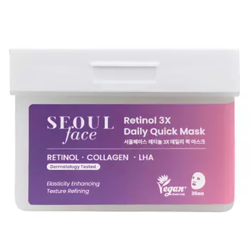 DERMAL Seoul Face Набор масок для лица с ретинолом 36шт 36.0