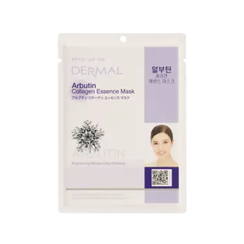 DERMAL Тканевая маска с арбутином и коллагеном 23.0