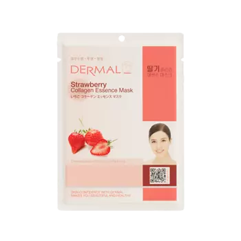DERMAL Тканевая маска с экстрактом клубники и коллагеном 23.0