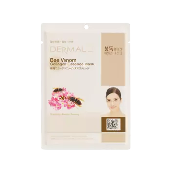 DERMAL Тканевая маска с экстрактом пчелиного яда и коллагеном 23.0